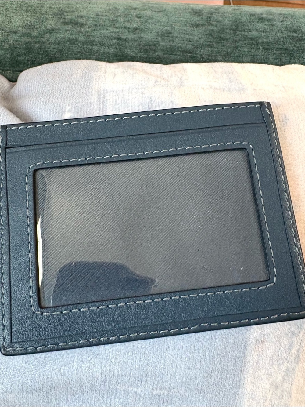 NWOT Coach Slim Id Card Case Wallet In Signature Chambray Blue - Picture 2 of 4
